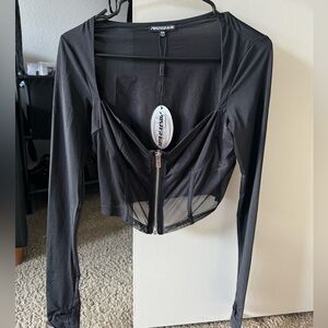 POSTER GRL - DO YOU GOOD MESH CORSET TOP